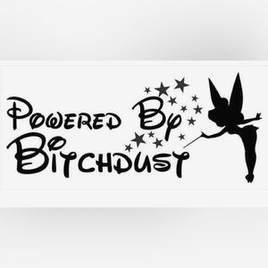 Black decal with Fairy Design decal